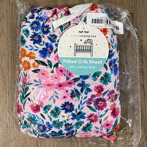 Little Sleepies Sweat Pea Crib Sheet NIB